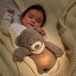 Kép 4/5 - Nattou éjjeli fény zenélő plüss Sleepy maci szürke