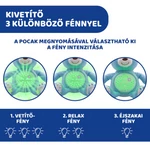Kép 4/6 - Chicco Baby Bear plüss maci projektorvetítö és éjszakai lámpa kék