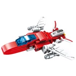 Kép 2/6 - QMAN® 1412 | készségfejlesztő építőjáték | 498 db építőkocka | 6 az 1-ben Árész a szuper robot