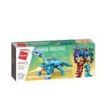 Kép 2/6 - QMAN® 1414 | készségfejlesztő építőjáték | 553 db építőkocka | 6 az 1-ben Sura Mecha a dinoszaurusz transformer