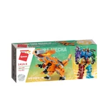 Kép 3/6 - QMAN® 1414 | készségfejlesztő építőjáték | 553 db építőkocka | 6 az 1-ben Sura Mecha a dinoszaurusz transformer