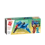 Kép 4/6 - QMAN® 1414 | készségfejlesztő építőjáték | 553 db építőkocka | 6 az 1-ben Sura Mecha a dinoszaurusz transformer