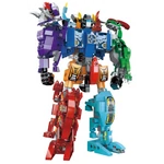 Kép 6/6 - QMAN® 1414 | készségfejlesztő építőjáték | 553 db építőkocka | 6 az 1-ben Sura Mecha a dinoszaurusz transformer