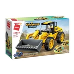 Kép 1/5 - QMAN® 42110 | készségfejlesztő építőjáték | 203 db építőkocka | 3 az 1-ben Munkagépek