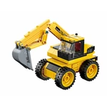 Kép 3/5 - QMAN® 42110 | készségfejlesztő építőjáték | 203 db építőkocka | 3 az 1-ben Munkagépek