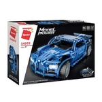 Kép 1/6 - QMAN® 54005 | technic-kompatibilis távirányítós építőjáték | 531 db építőkocka | Phantom kék sportautó (app + controller)