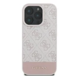 Kép 6/7 - GUESS case for IPHONE 16 Pro Max GUHCP16XG4GLPI (4G PU Bottom Stripe) pink