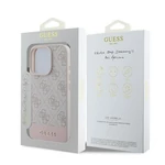 Kép 4/7 - GUESS case for IPHONE 16 Pro Max GUHCP16XG4GLPI (4G PU Bottom Stripe) pink