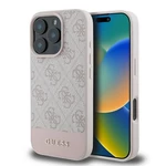 Kép 1/7 - GUESS case for IPHONE 16 Pro Max GUHCP16XG4GLPI (4G PU Bottom Stripe) pink