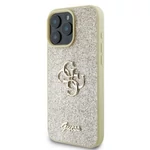 Kép 2/4 - GUESS case for IPHONE 16 Pro Max GUHCP16XHG4SGD (Fixed Glitter Big 4G) gold