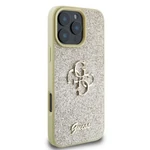 Kép 3/4 - GUESS case for IPHONE 16 Pro Max GUHCP16XHG4SGD (Fixed Glitter Big 4G) gold