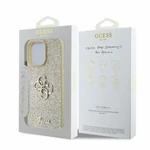 Kép 4/4 - GUESS case for IPHONE 16 Pro Max GUHCP16XHG4SGD (Fixed Glitter Big 4G) gold