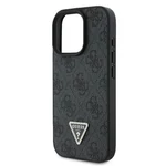 Kép 4/5 - GUESS case for IPHONE 16 Pro Max GUHCP16XP4TDPK (PU Leather 4G Triangle Strass) black