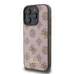 Kép 2/7 - GUESS case for IPHONE 16 Pro Max compatible with MagSafe GUHMP16XPGPYSW (PU Peony Script) brown