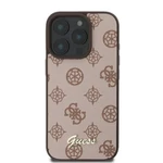 Kép 4/7 - GUESS case for IPHONE 16 Pro Max compatible with MagSafe GUHMP16XPGPYSW (PU Peony Script) brown
