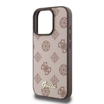 Kép 6/7 - GUESS case for IPHONE 16 Pro Max compatible with MagSafe GUHMP16XPGPYSW (PU Peony Script) brown