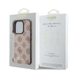 Kép 7/7 - GUESS case for IPHONE 16 Pro Max compatible with MagSafe GUHMP16XPGPYSW (PU Peony Script) brown