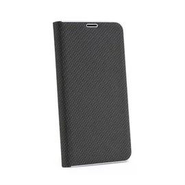 Samsung S10 Plus Luna Carbon Könyvtok - Fekete (CK40266)