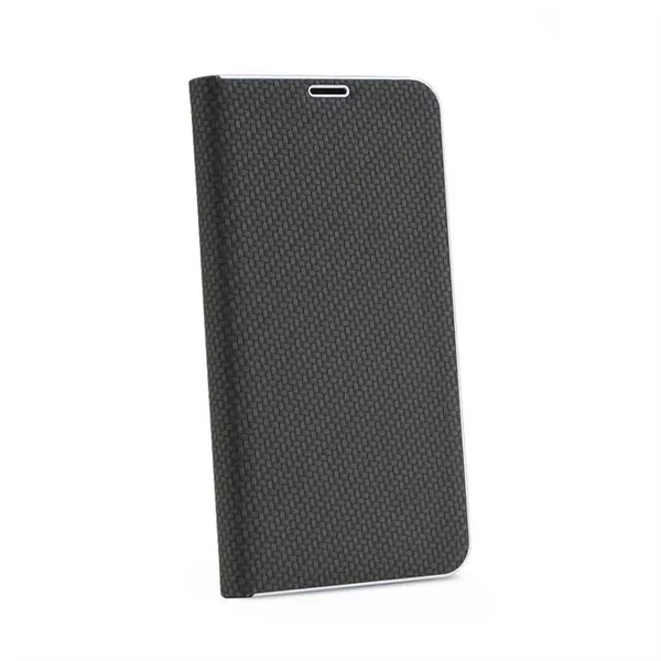 Samsung S10 Plus Luna Carbon Könyvtok - Fekete (CK40266)