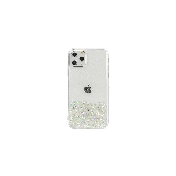Apple iPhone 12/12 Pro, Szilikon tok, Brilliant (Csillámos), átlátszó (CK81928)