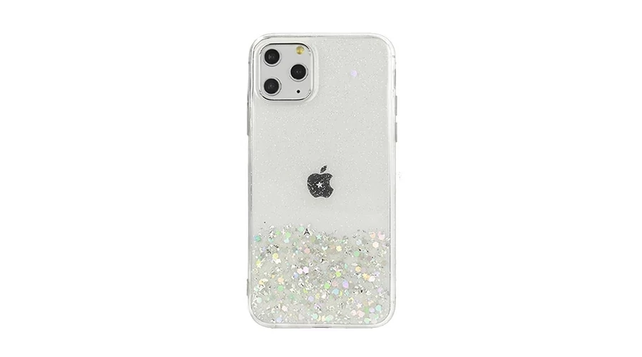 Apple iPhone 12/12 Pro, Szilikon tok, Brilliant (Csillámos), átlátszó (CK81928)